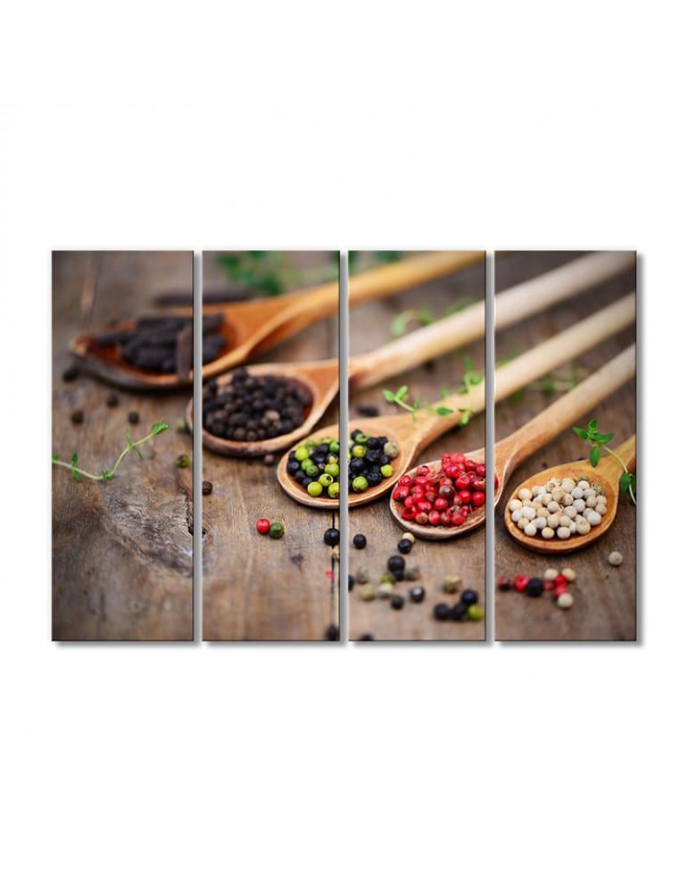 Картина модульная Перец 4 модуля 80x120 см