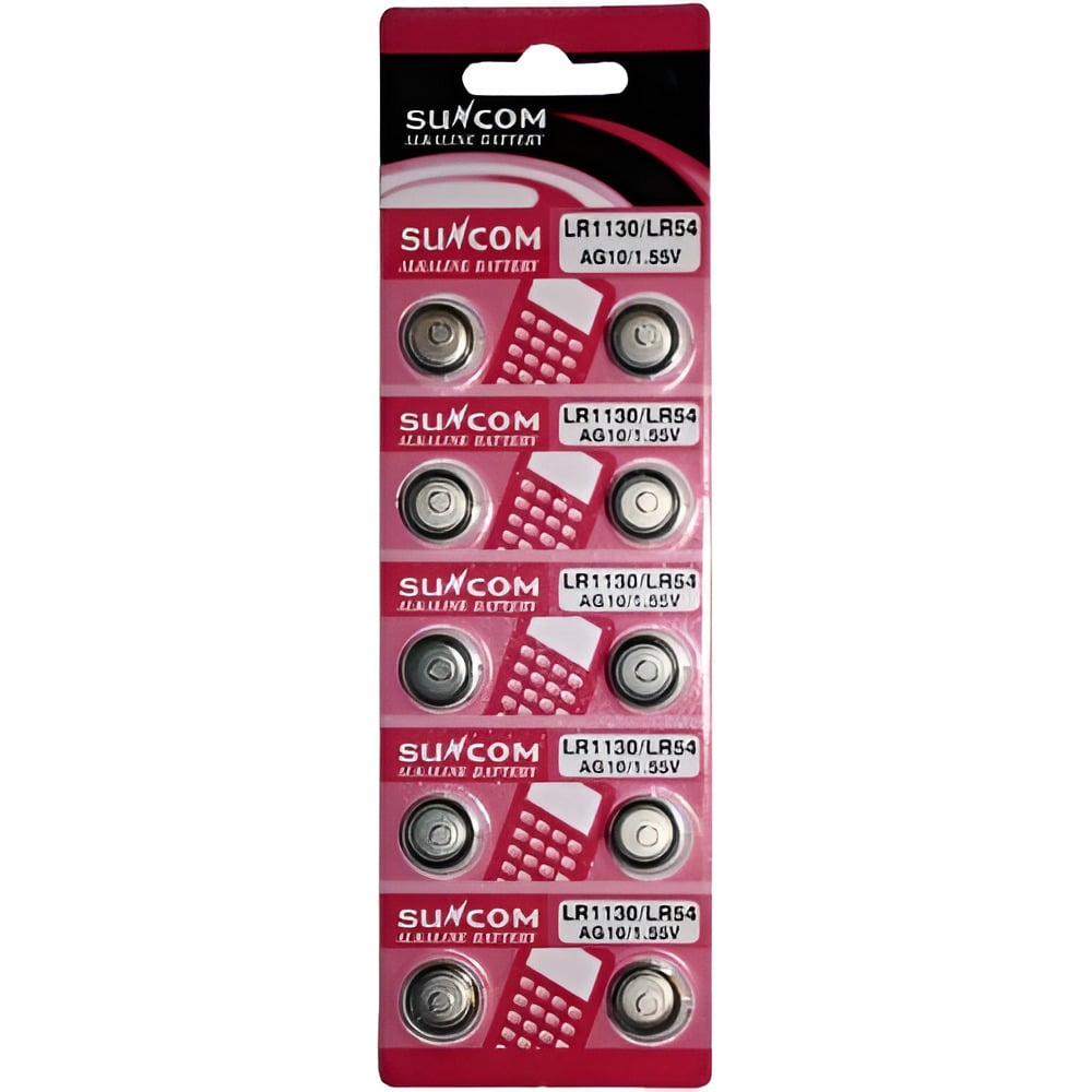Батарейка щелочная Suncom LR1130 AG10 1,5V (26938374)