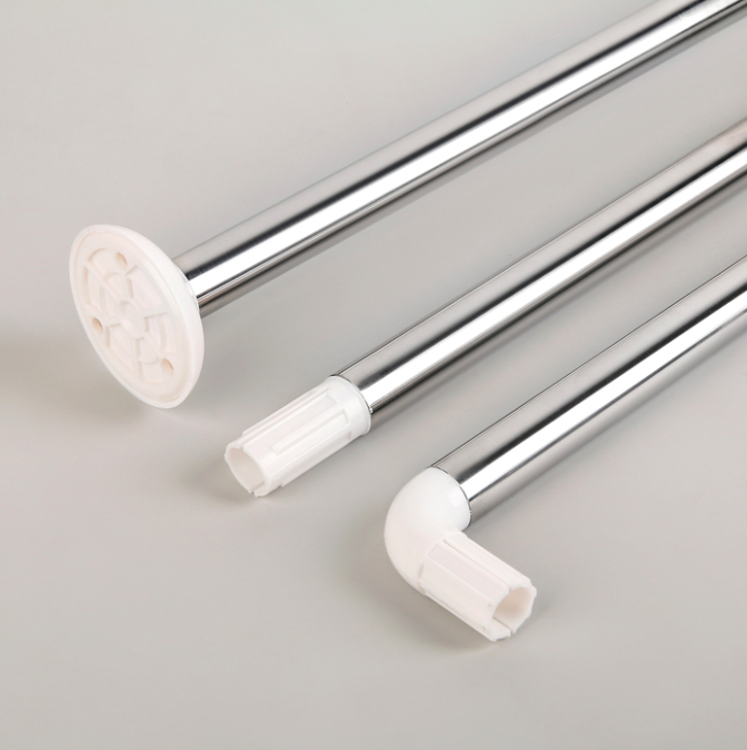 Карниз для ванной комнаты 3 трубы Хромированный (8 Vin Kha) - фото 4 Карниз для ванной комнаты 3 трубы Хромированный (8 Vin Kha) - фото 4