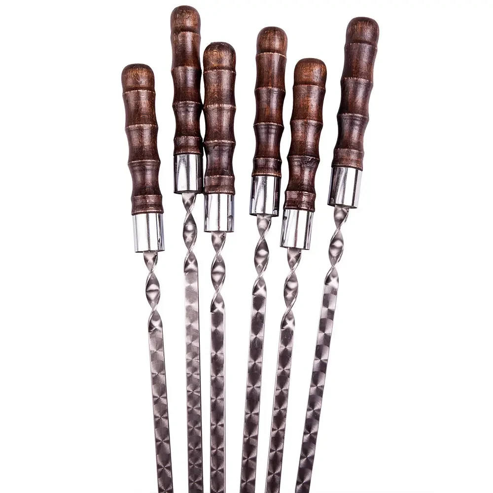 Шампура для шашлыка Gorillas BBQ SKK88 Бамбук 6 шт. 45 см (2628056036) - фото 2 Шампура для шашлыка Gorillas BBQ SKK88 Бамбук 6 шт. 45 см (2628056036) - фото 2