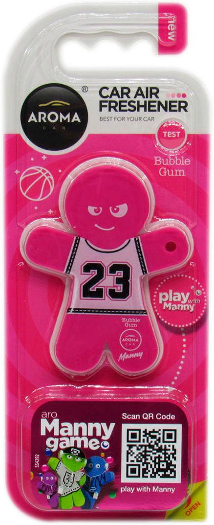 Ароматизатор для авто Aroma Car Car Manny Bubble Gum на дефлектор твердый (0343340)