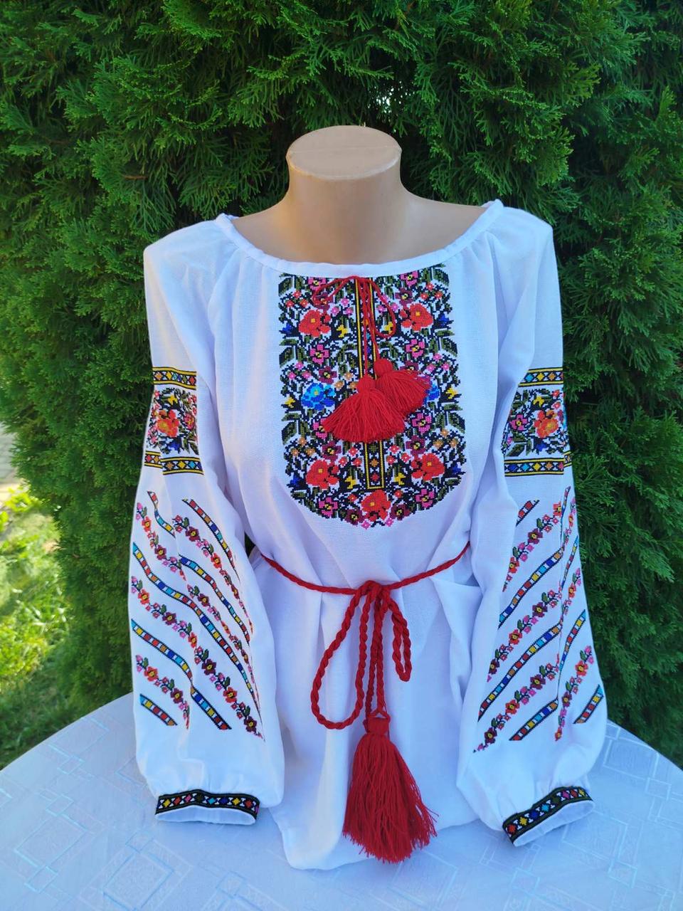 Вишиті сорочки для пари з квітковим орнаментом Борщівка р. 42 (29377876) - фото 3 Вишиті сорочки для пари з квітковим орнаментом Борщівка р. 42 (29377876) - фото 3