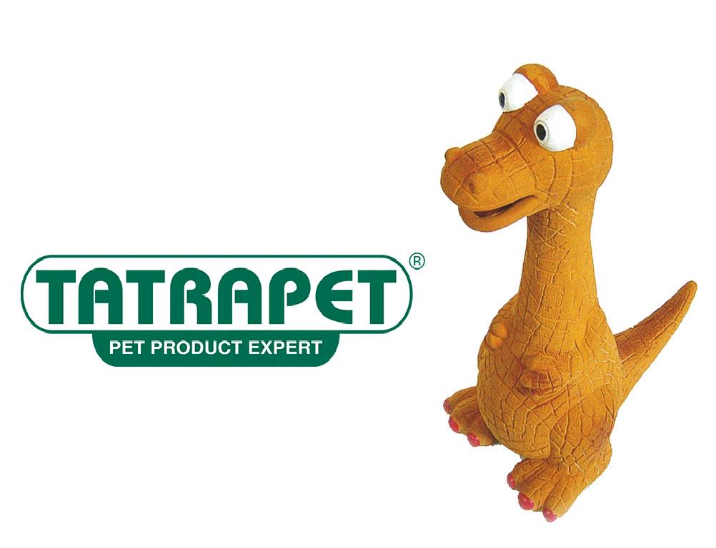 Іграшка для собак Tatrapet Toys Fan Динозавр з пищалкою 19,5-30,5 см (487.31) - фото 2