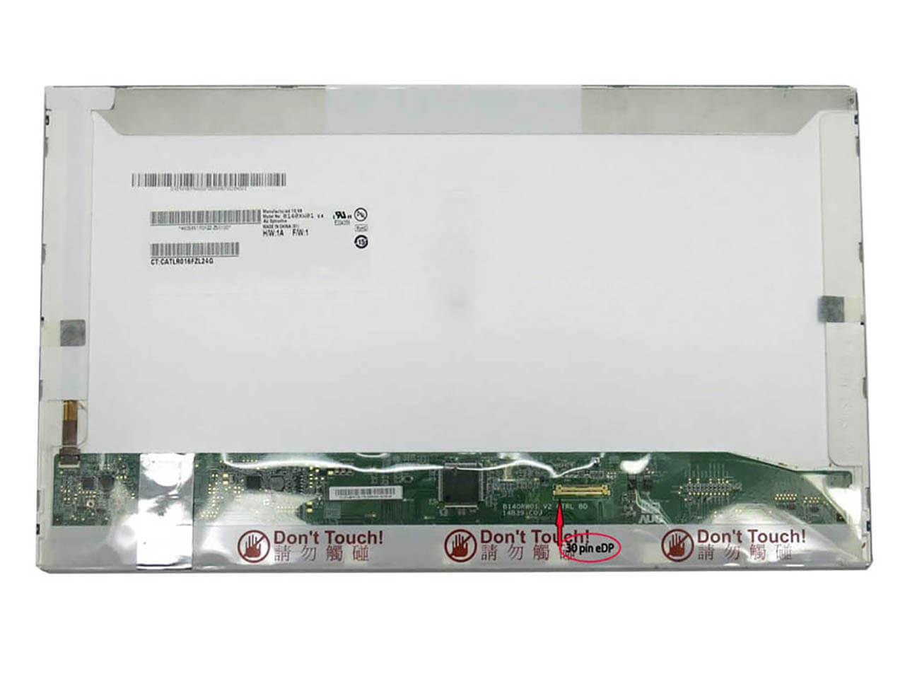 Матрица для ноутбука LTN140AT05-101 14,0" 1366x768 WXGA/HD Ready 16:9 eDP 30 pin справа внизу (37504)