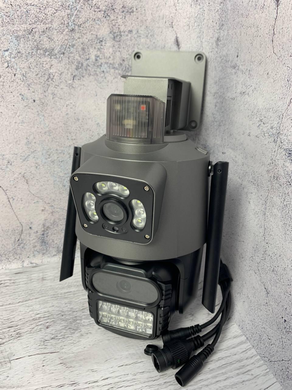 Камера відеоспостереження вулична охоронна WIFI 6MP Dual Lens поворотна із сиреною (234568441) - фото 4 Камера відеоспостереження вулична охоронна WIFI 6MP Dual Lens поворотна із сиреною (234568441) - фото 4