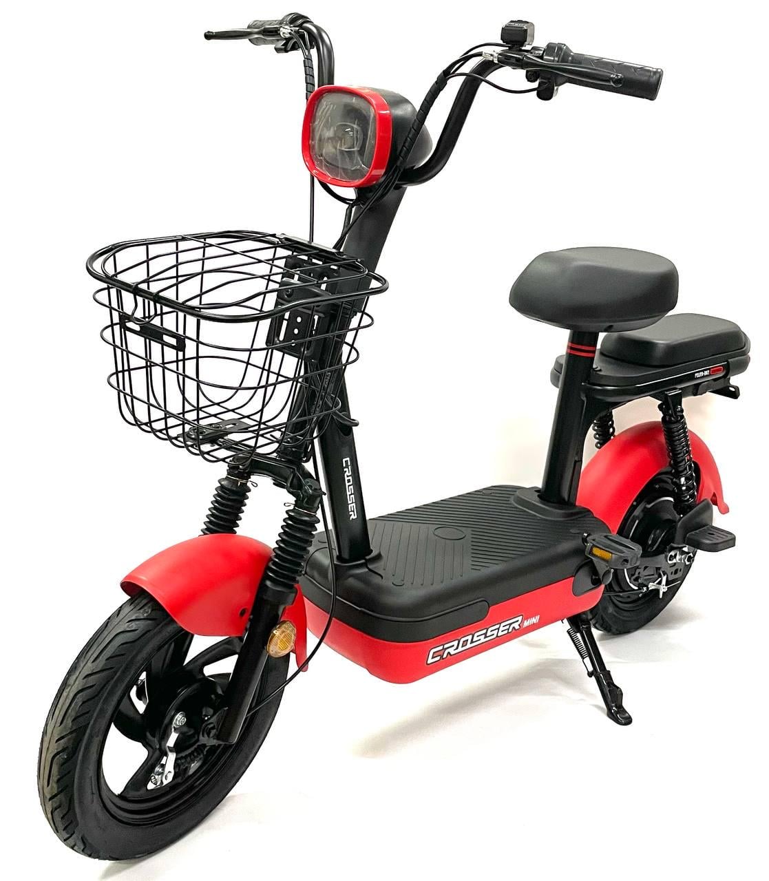 Электроскутер двухместный Crosser Mini Красный