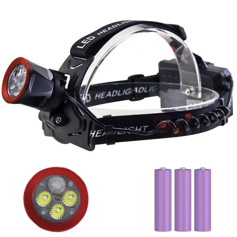 Фонарь налобный CT021 3+1 ULTRA LED 800lm 5000K Power bank/USB-C Black