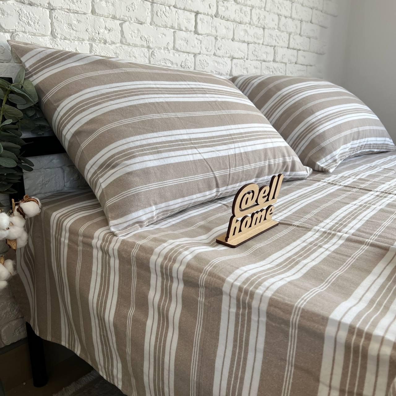 Комплект постільної білизни Ell Home фланель на резинці полуторний наволочки 50x70 см/70x70 см Бархан (29337802) - фото 6 Комплект постільної білизни Ell Home фланель на резинці полуторний наволочки 50x70 см/70x70 см Бархан (29337802) - фото 6