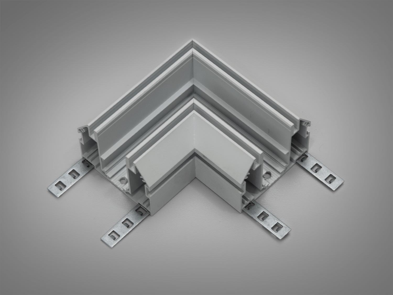 Угловой элемент для МТС для натяжного потолка серия 20 (QY-CX104-WH Ext 90)