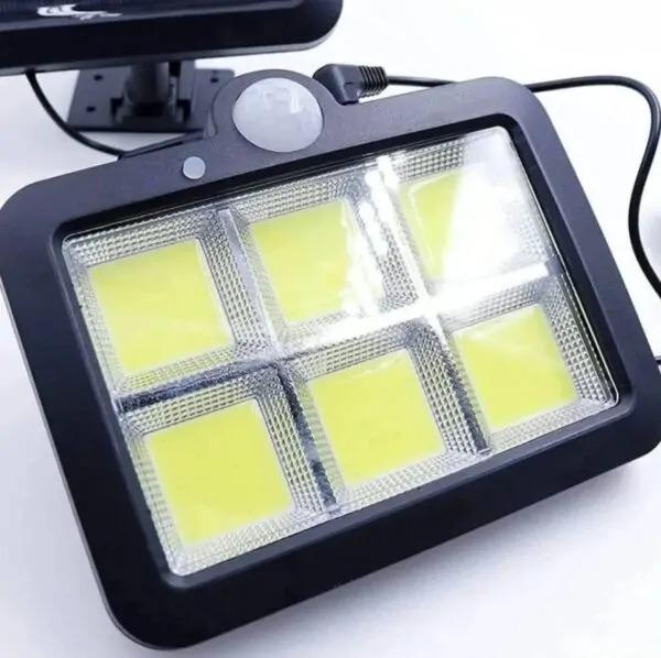 Ліхтар вуличний із сонячною батареєю Solar BK-128B-120COB із датчиком руху та пультом Чорний (2294734А) - фото 5