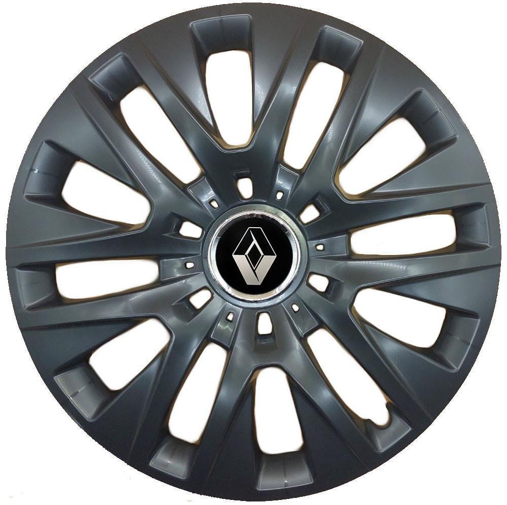 Колпаки с логотипом SJS Renault 429 R16 4 шт. Черный (31005679)