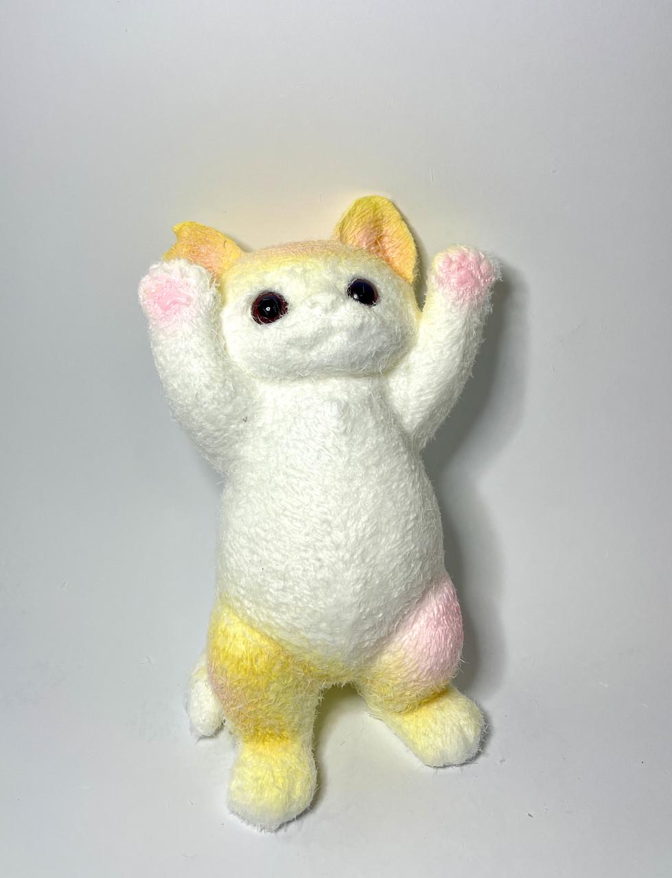 Сквіш Таба лапка Гігантський пухнастий котик Рудий 500 г