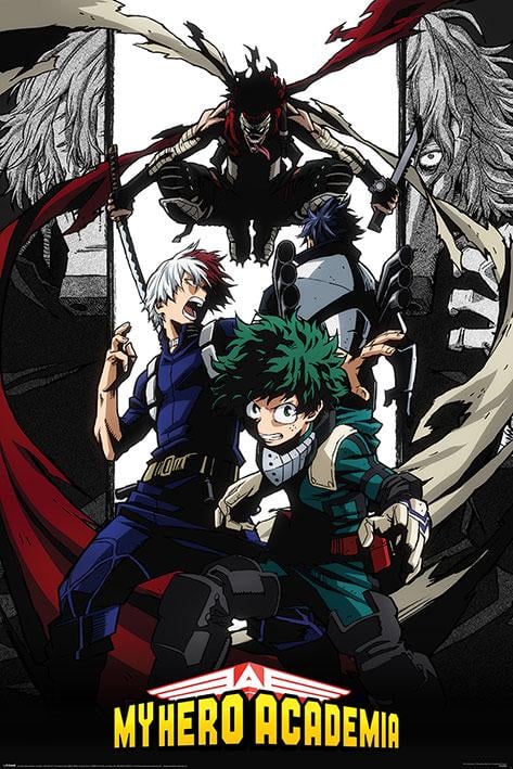 Постер плакат Моя Геройская Академия Пятно От Убийцы Героев/My Hero Academia Hero Killer Stain 61x91,5 см