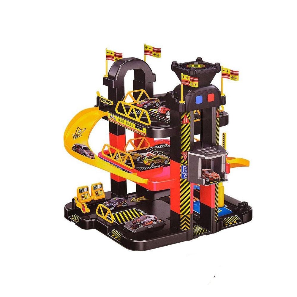 Іграшка дитяча Паркінг-гараж для машин P9188A-3 3 поверхи з ліфтом 5 машин (P9188A-3)