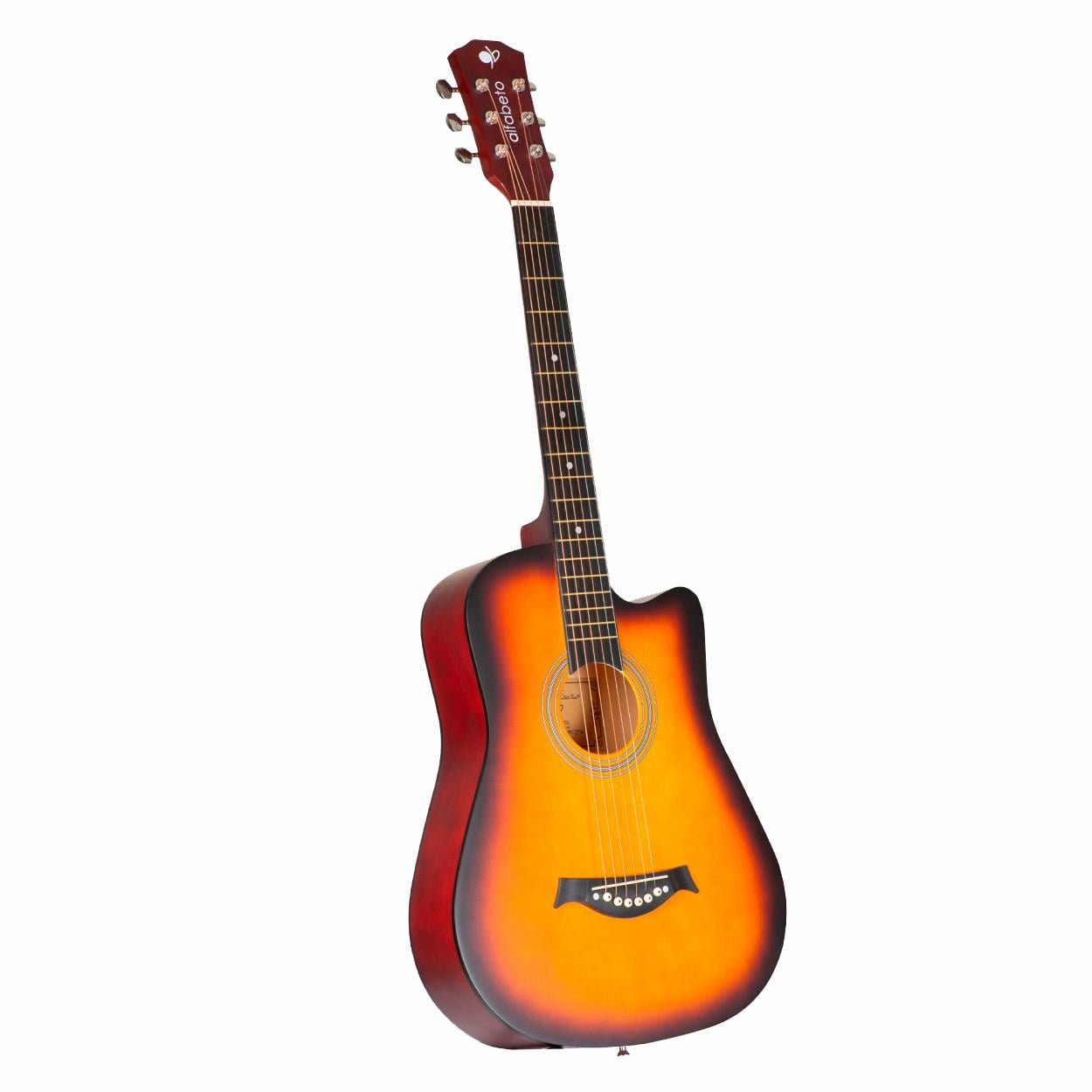 Акустическая гитара Alfabeto Traveler 3 Tone Sunburst с чехлом