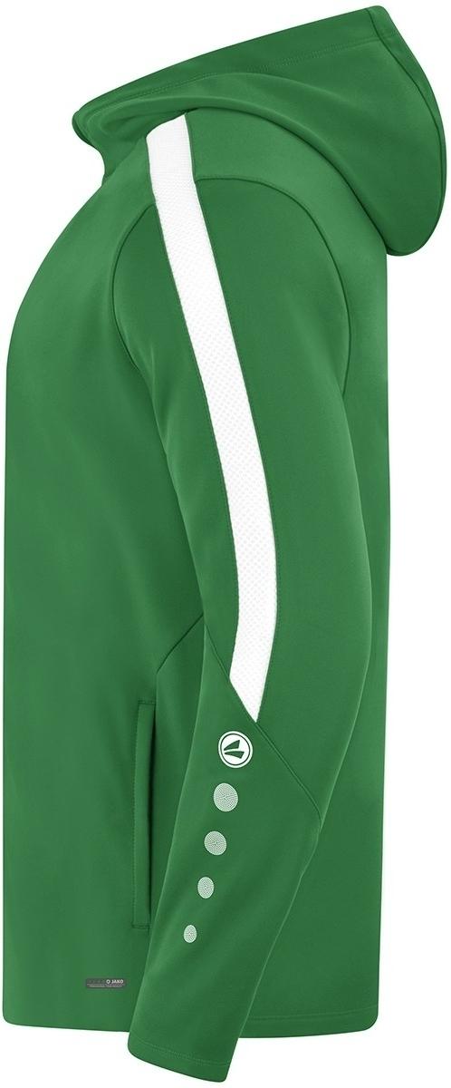 Олимпийка с капюшоном Jako POWER 6823-200 S Зелено-белый (44842-45) - фото 3 Олимпийка с капюшоном Jako POWER 6823-200 S Зелено-белый (44842-45) - фото 3