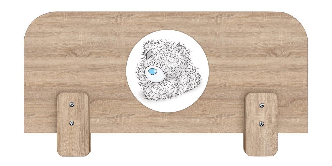 Бортик защитный для кровати МАКСИ-МЕбель №3 Тедди под толщину боковой царги 26 мм Дуб сонома (12241)