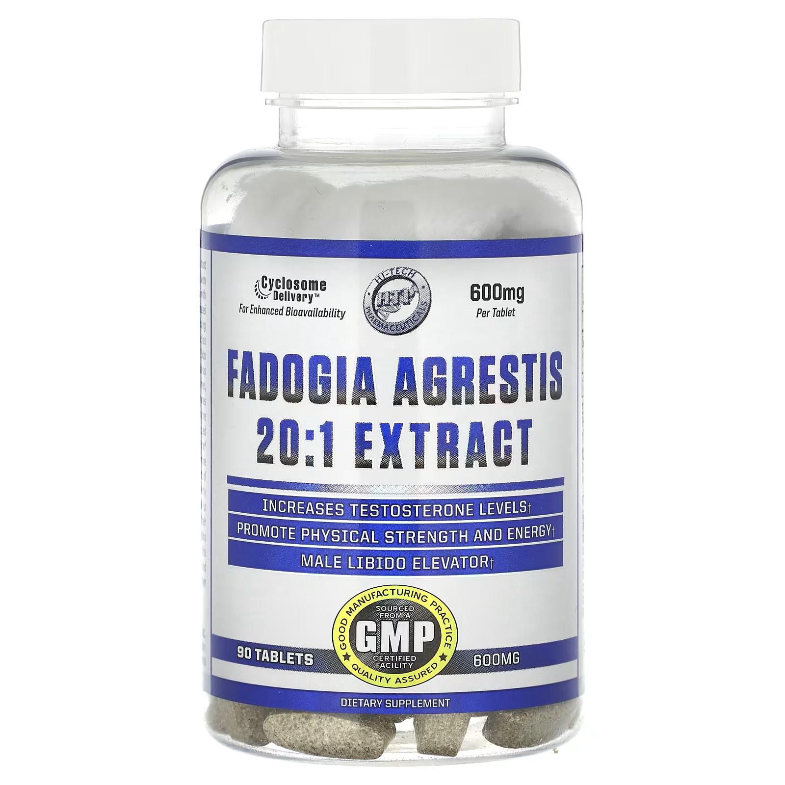 Фадогия агрестис Hi-Tech Pharmaceuticals Fadogia Agrestis 20:1 Extract 600 mg 90 таблеток