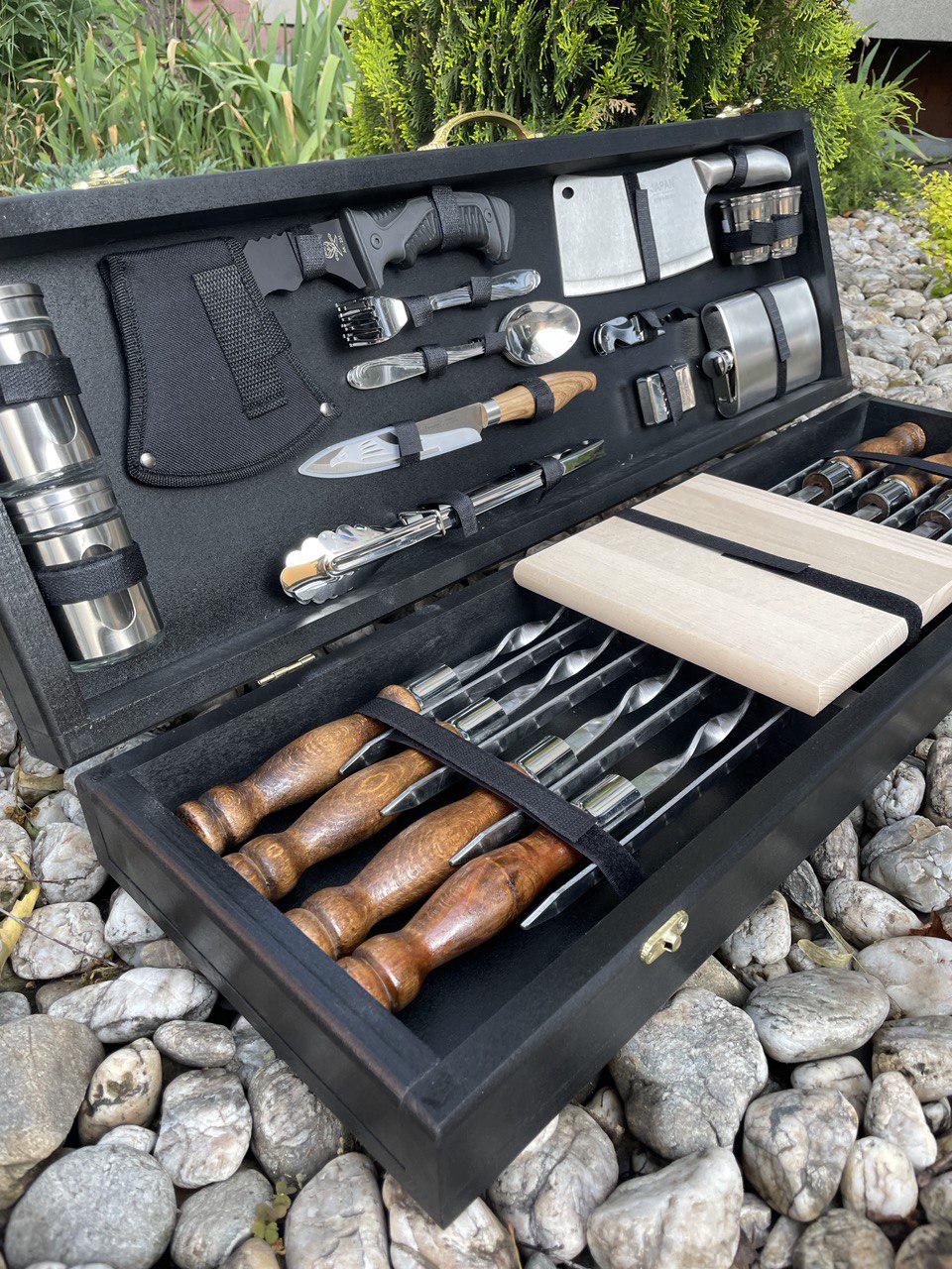 Набір шампурів Турист 4 в кейсі Black (11289583) - фото 10 Набір шампурів Турист 4 в кейсі Black (11289583) - фото 10