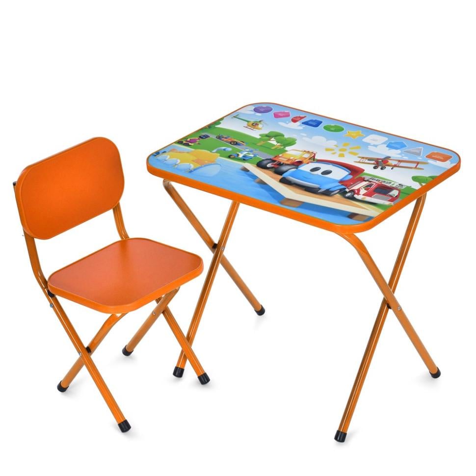 Стол детский складной Bambi комбинированный 59,5х44 см Оранжевый (KL-154-R-124)