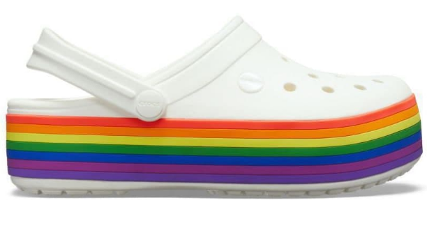 Сабо Crocs Crocband Platform Clog M6-W8 р. 38 Rainbow - фото 2