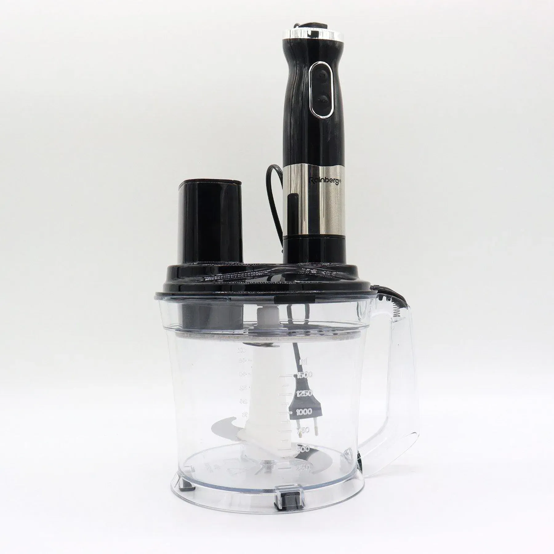 Блендер занурювальний Rainberg RB-2238 з чашею/насадками 1200 Вт (25278986) - фото 5 Блендер занурювальний Rainberg RB-2238 з чашею/насадками 1200 Вт (25278986) - фото 5