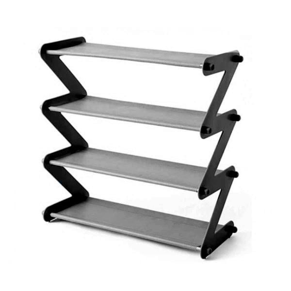 Полка для обуви органайзер компактный стойка складная Shoe Rack 4 полки Черный (YH 8802) Полка для обуви органайзер компактный стойка складная Shoe Rack 4 полки Черный (YH 8802)