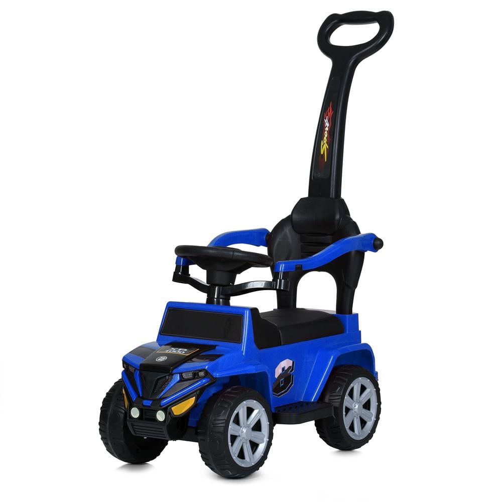 Каталка Bambi Racer M 5805EL 2в1 с родительской ручкой и музыкой Синий (25051392)