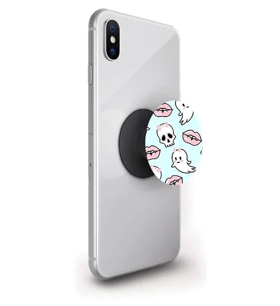 Попсокет для телефона PopSockets Привидения губы Черный (pop169)