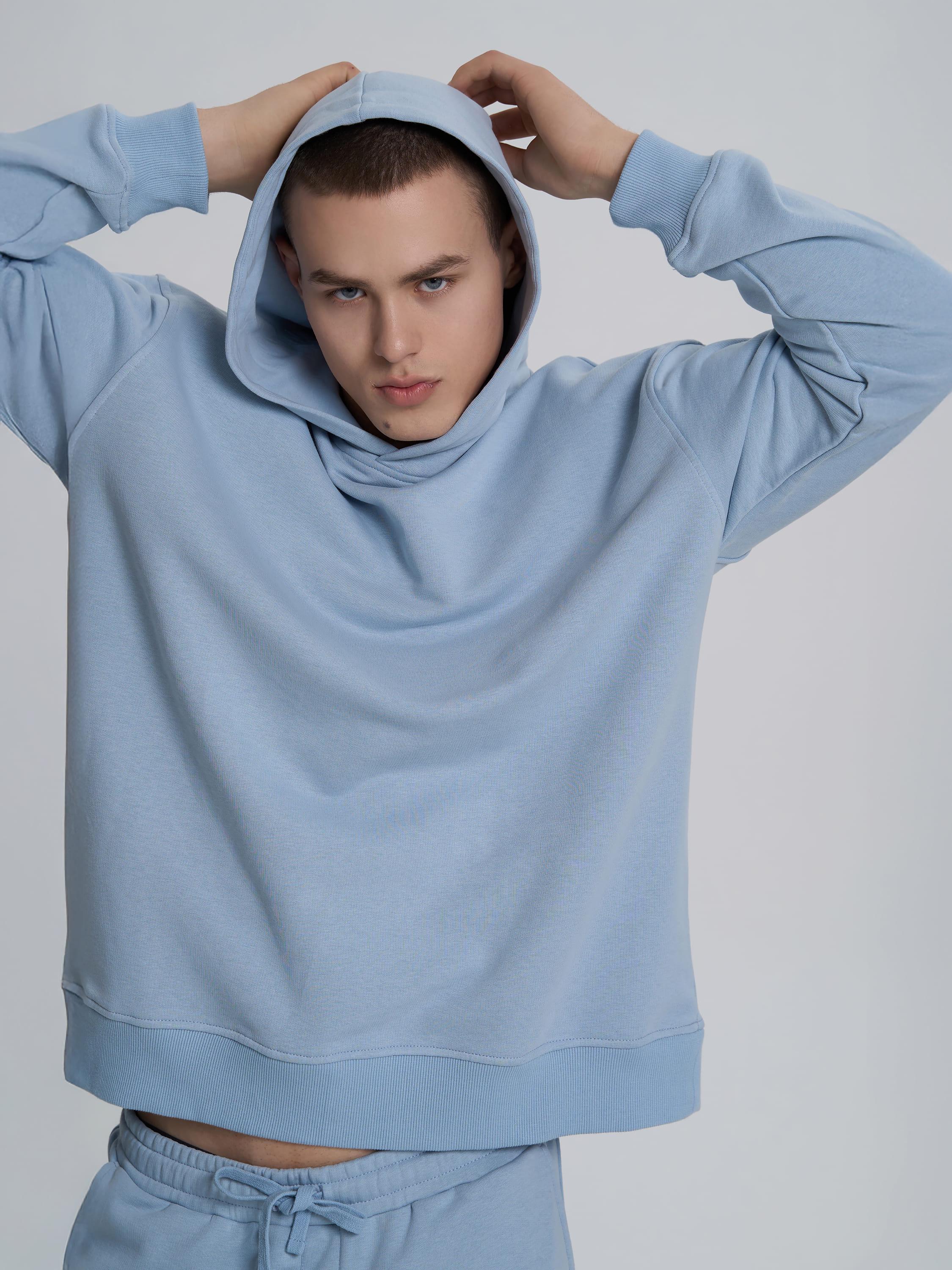 Худі чоловічий без кишені ROZA 240619 XS Сіро-блакитний (4824005723629) - фото 5 Худі чоловічий без кишені ROZA 240619 XS Сіро-блакитний (4824005723629) - фото 5