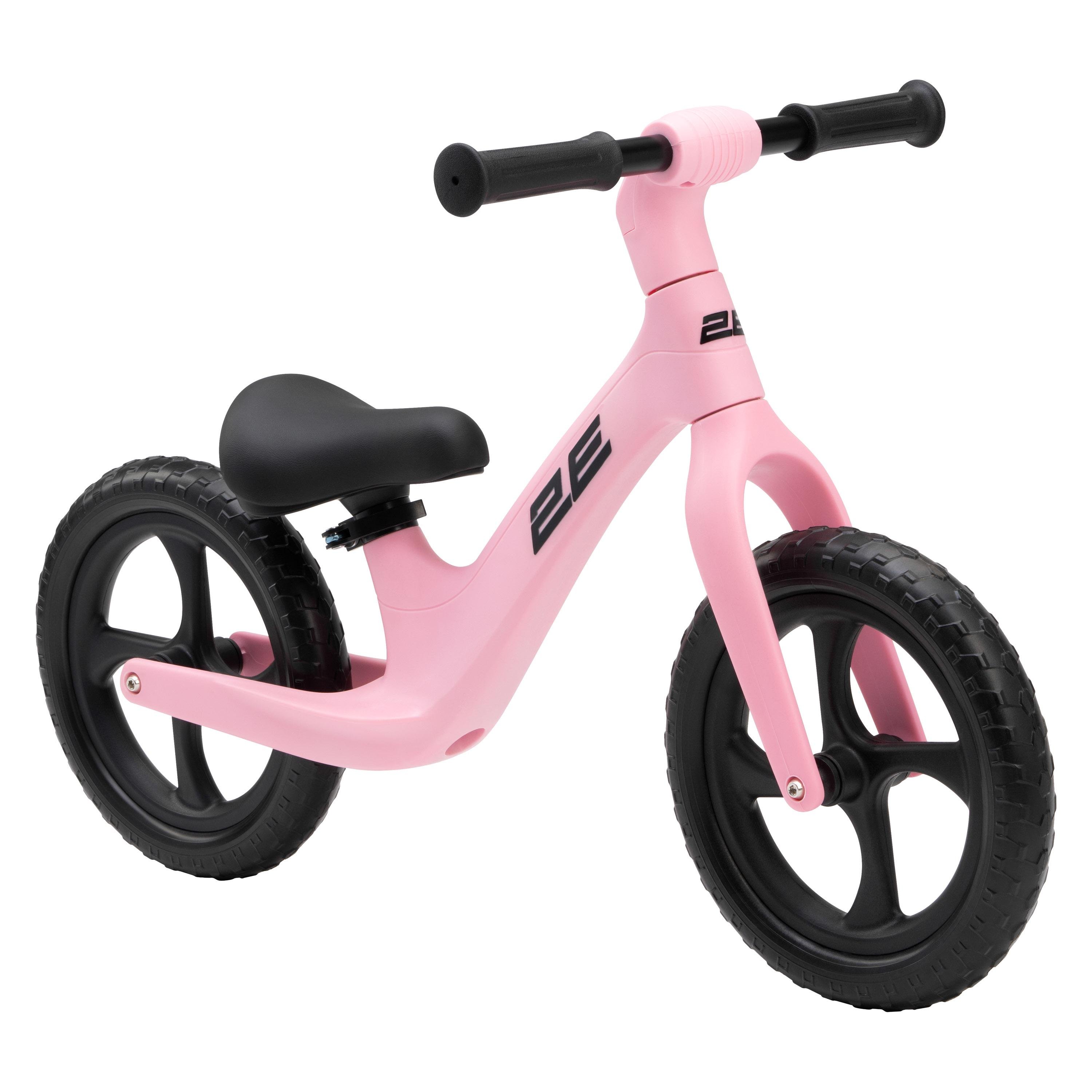 Біговел 2E NY 12" з регулюванням висоти сидіння навантаження до 50 кг для дітей 2-5 років Рожевий (ZCYNY12PINK)