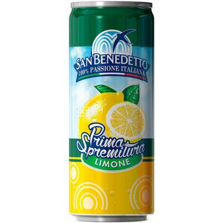 Напій соковмісний газований San Benedetto Prima Spremitura Limone 0,33 л 12 шт.