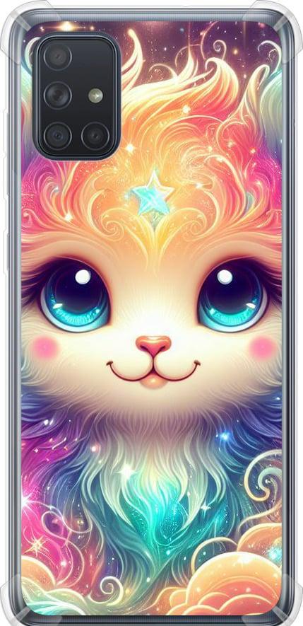 Чехол на Samsung Galaxy A71 2020 A715F Сказочный котенок (5813sp-1826-42517)