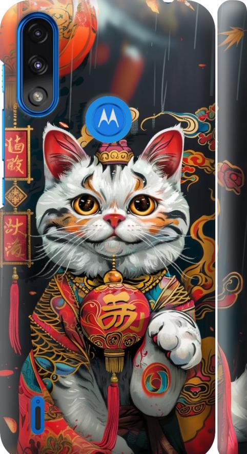 Чехол на Motorola E7 Power China Cat v2 (6135m-2284-42517)
