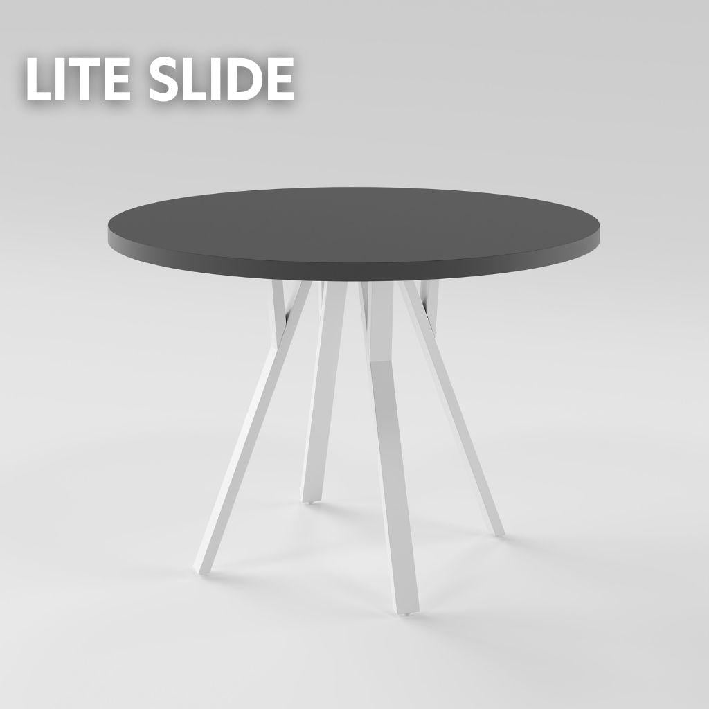 Стіл для кухні LITE slide D1100 у стилі Loft круглий розсувний (202600012)