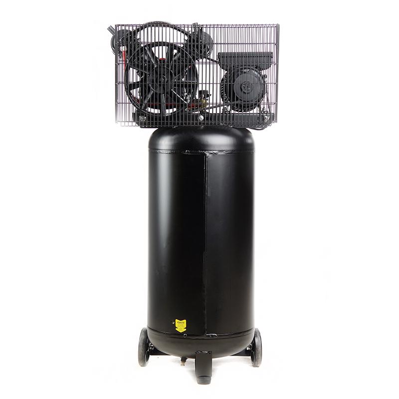 Компрессор Apro двухцилиндровый ременный вертикальный OFBD-100V 8 Бар 2,2 кВт 402 л/мин 100 л 2 крана с маслом 0,5 л (850183) - фото 6