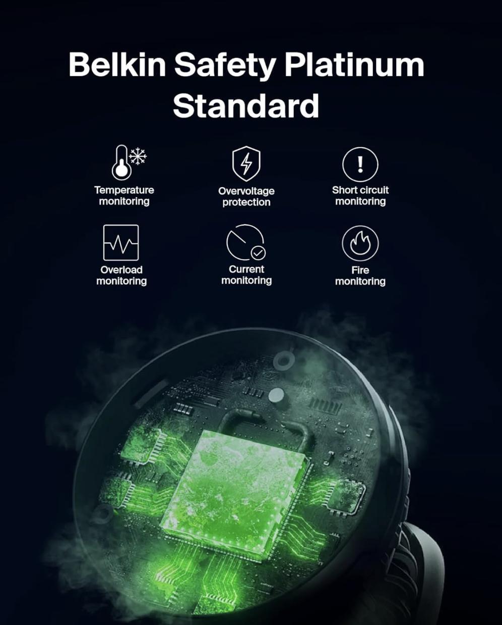 Бездротовий зарядний пристрій Belkin BoostCharge Pro 3-in-1 Magnetic Stand with Qi2 15W Black (WIZ023ttBK) - фото 4 Бездротовий зарядний пристрій Belkin BoostCharge Pro 3-in-1 Magnetic Stand with Qi2 15W Black (WIZ023ttBK) - фото 4