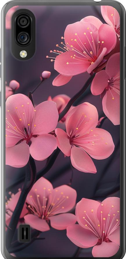 Чехол на ZTE Blade A5 2020 Пурпурная сакура (6075u-2111-42517)