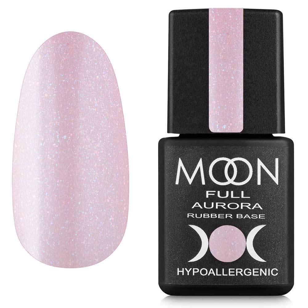 Базовое покрытие цветное Moon Full Rubber Base Aurora №2006 8 мл