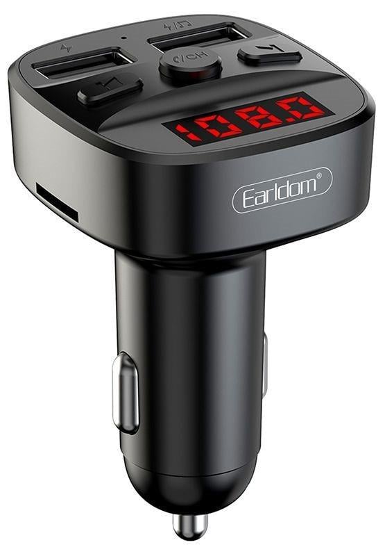 Автомобільний FM модулятор Earldom M47 Car MP3 Charger Black