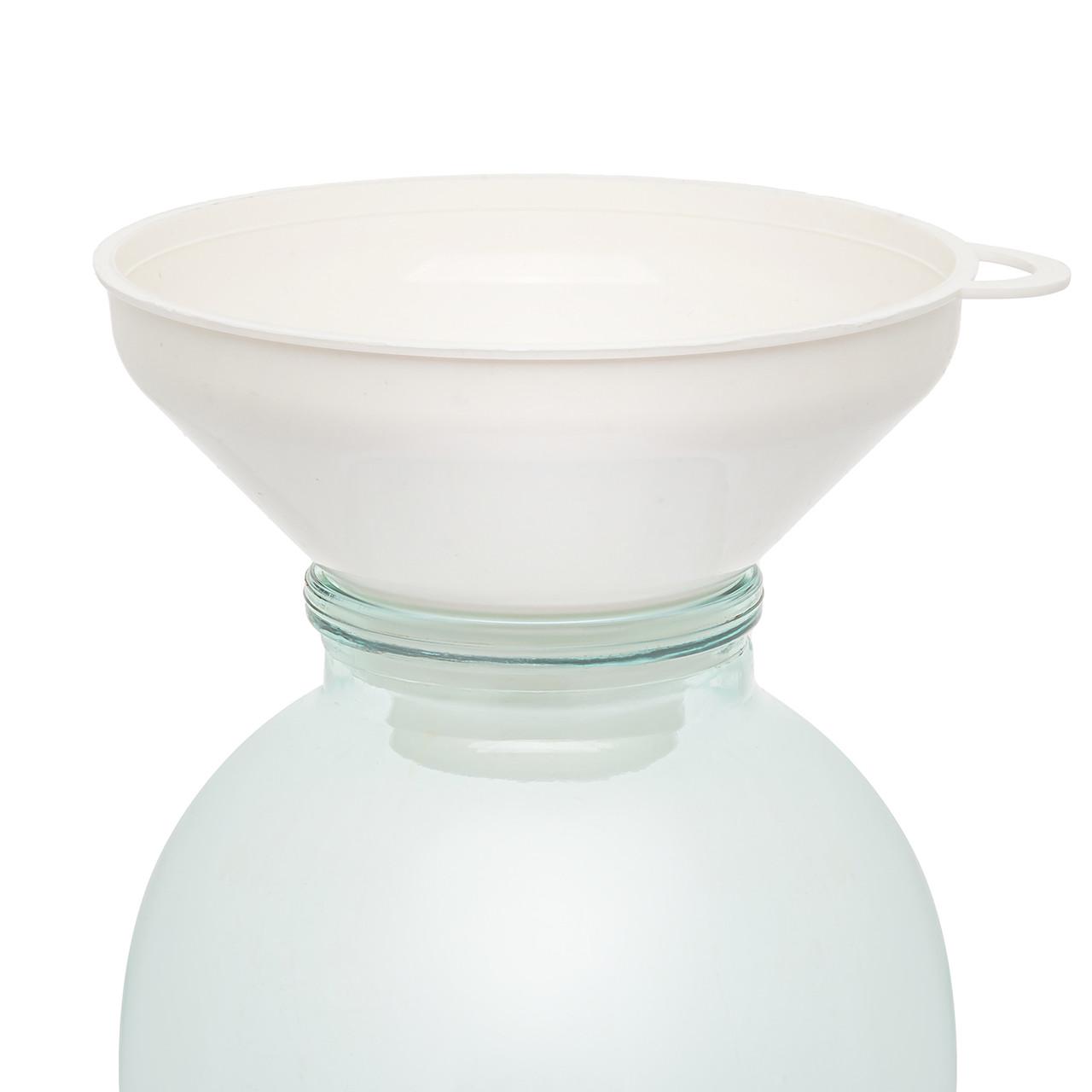 Воронка пластикова Ø 15,5 см з широким горлом на банку Білий (1900613704) - фото 3 Воронка пластикова Ø 15,5 см з широким горлом на банку Білий (1900613704) - фото 3