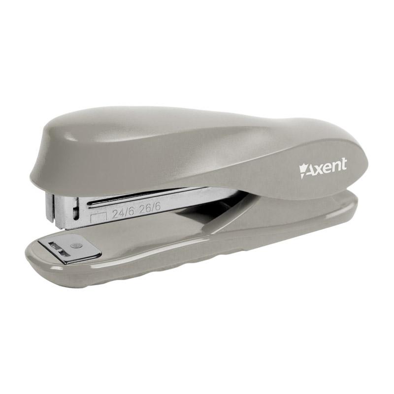 Степлер Axent Ocean скобы №24/6 до 20 листов пластиковый Серый (4803-03-a)