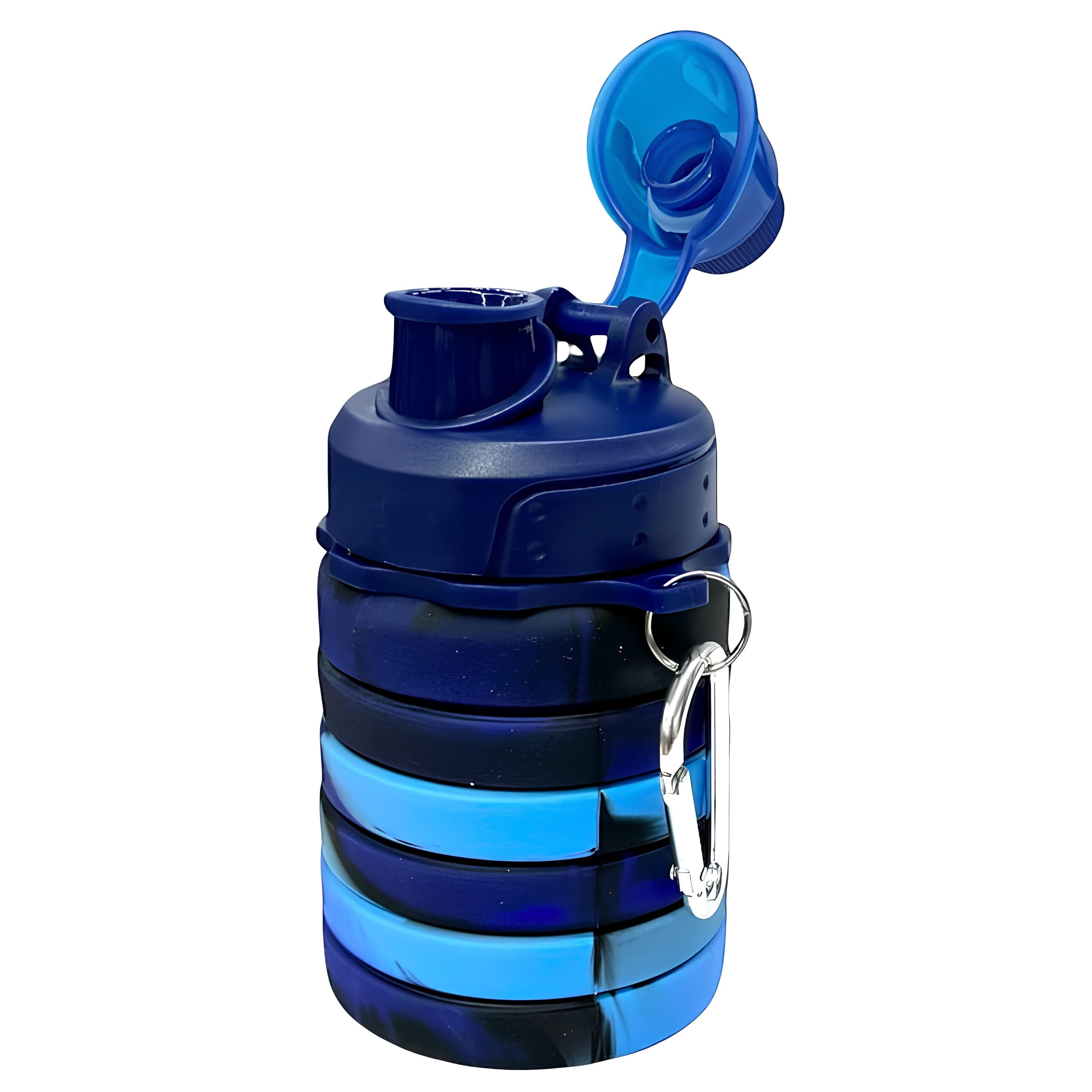 Бутылка силиконовая складная Carabottle с карабином без BPA (2566)