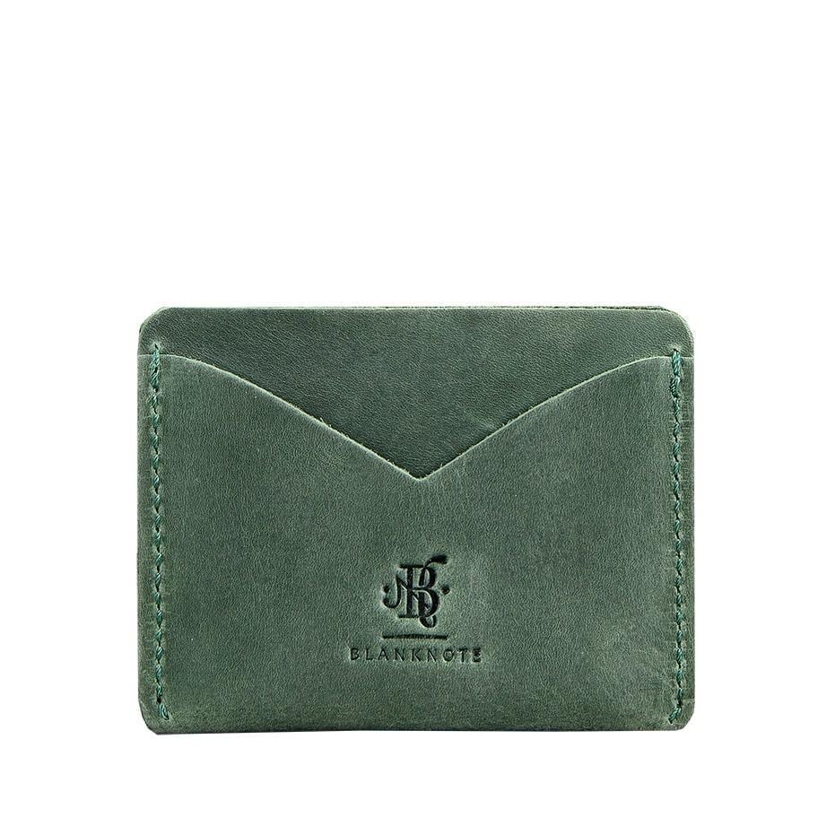 Візитниця шкіряна 5.0 Crazy Horse Зелений (A-026219)