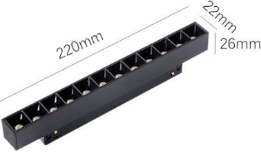 Магнитный трековый светильник Oledim OL220 12W Черный - фото 2 Магнитный трековый светильник Oledim OL220 12W Черный - фото 2