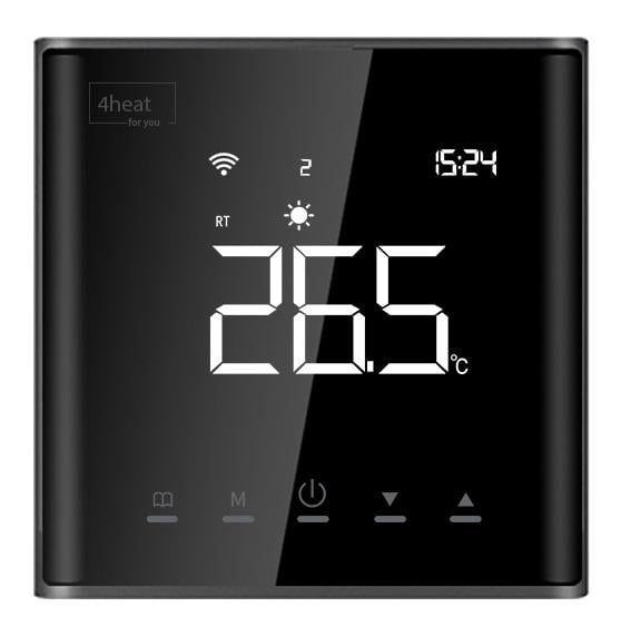 Wi-Fi програматор для теплої підлоги 4HEAT AE-669 Black (9087676)