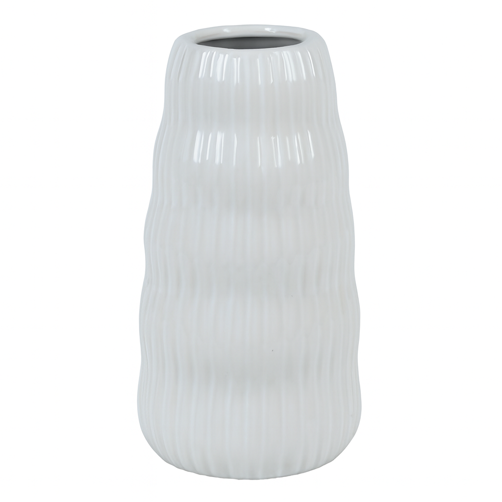 Ваза для цветов Wavy R10309-L 26х9 см Белый Ваза для цветов Wavy R10309-L 26х9 см Белый