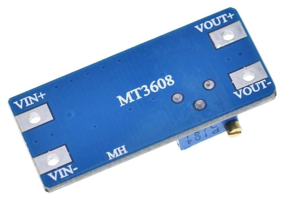 Перетворювач регульований MT3608 DC-DC/2А 28 В підвищуючий - фото 2 Перетворювач регульований MT3608 DC-DC/2А 28 В підвищуючий - фото 2