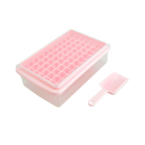 Форма для льда с контейнером и лопаткой Hoz Розовый (MMS-R84609)