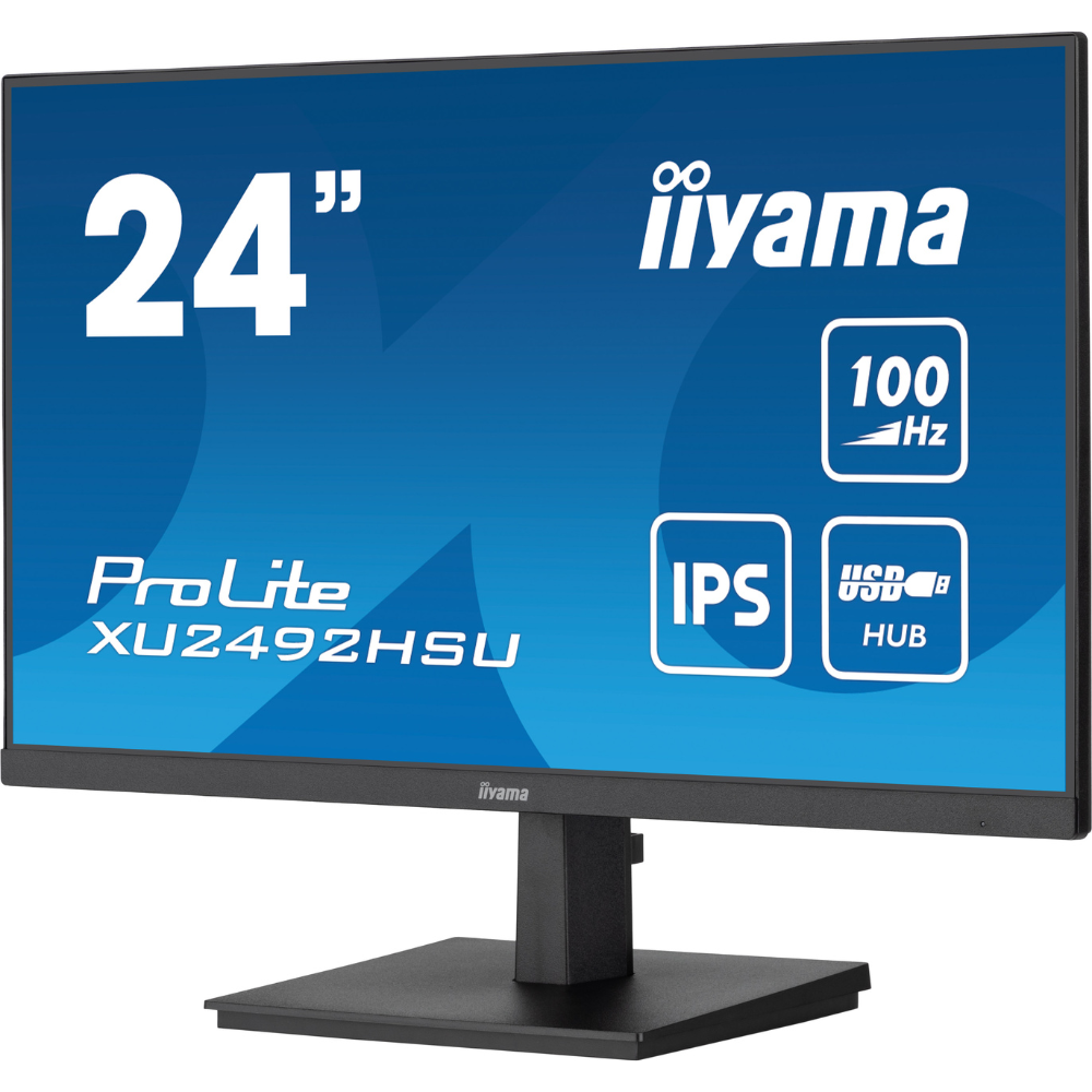 Монитор IPS Iiyama XU2492HSU-B6 безрамочный экран 23,8" Черный (9b79baf7) - фото 2